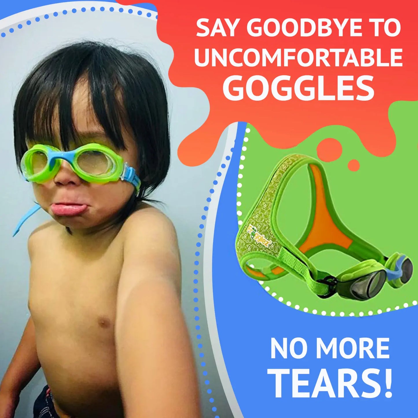 Pink Mermaidz Kids Swim Goggles
