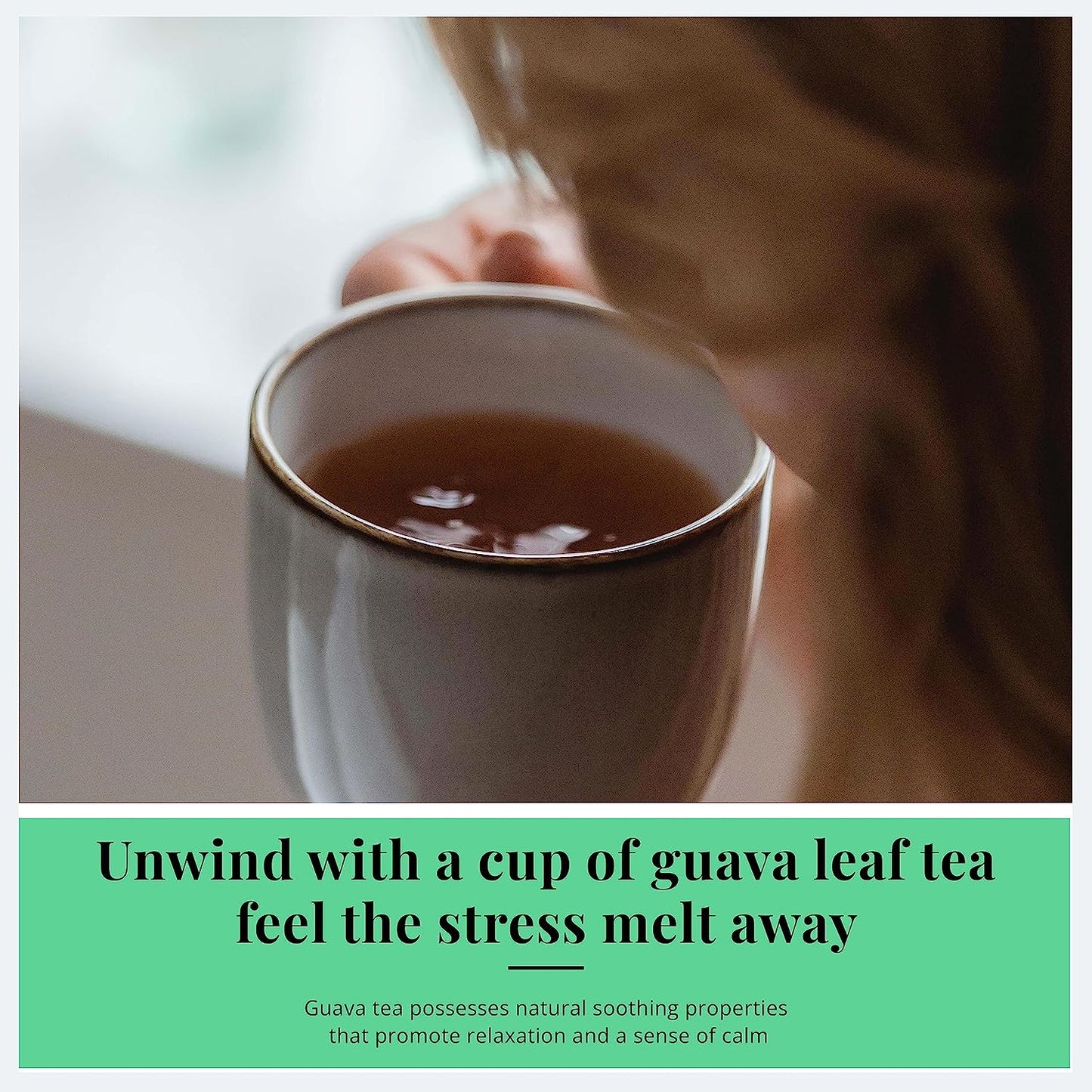 Guava Leaf Tea - 75 Bags, 100% Pure Guava Leaves (Te de Hojas de Guayaba) - Non-GMO, Vegan, Caffeine-Free