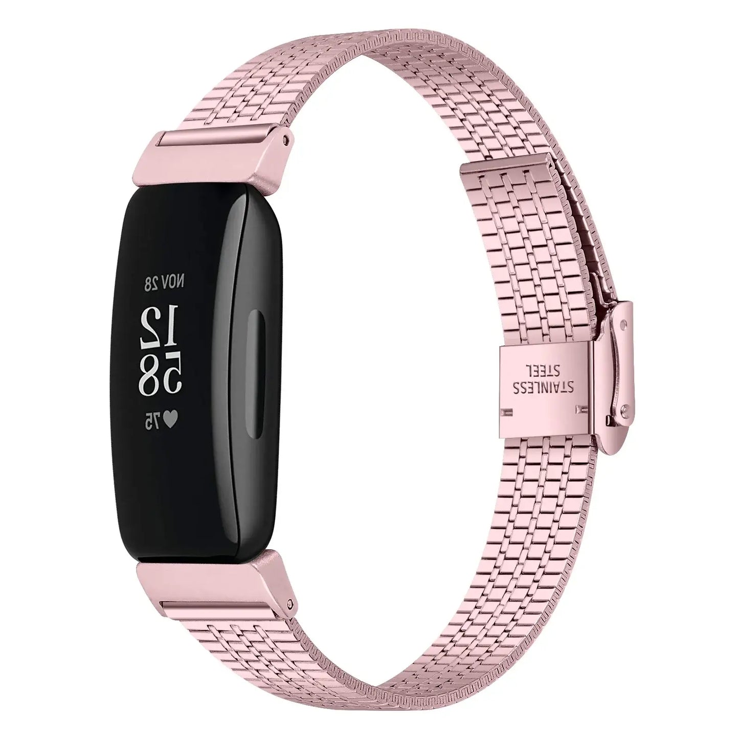 Fitbit Inspire 2, 1 Steel Band - Durable Metal Strap