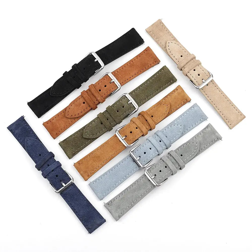 TicWatch Pro 5, Pro 3 & E3 Suede Leather Band with Stitching
