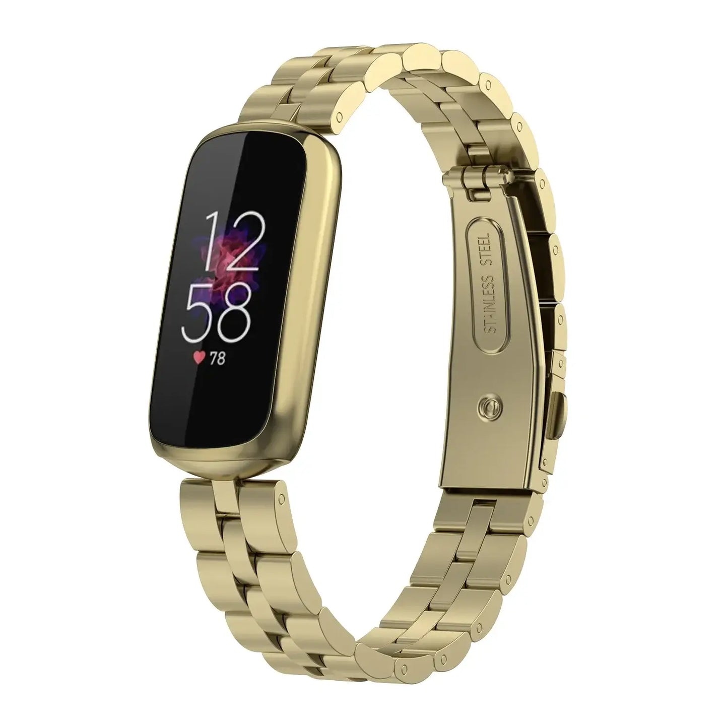 Stainless Steel Fitbit Luxe Band - Sleek Luxury Design