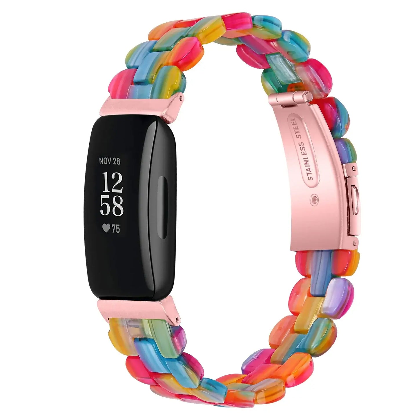 Fitbit Inspire 3, 2, 1, HR Resin Band - Durable, Lightweight