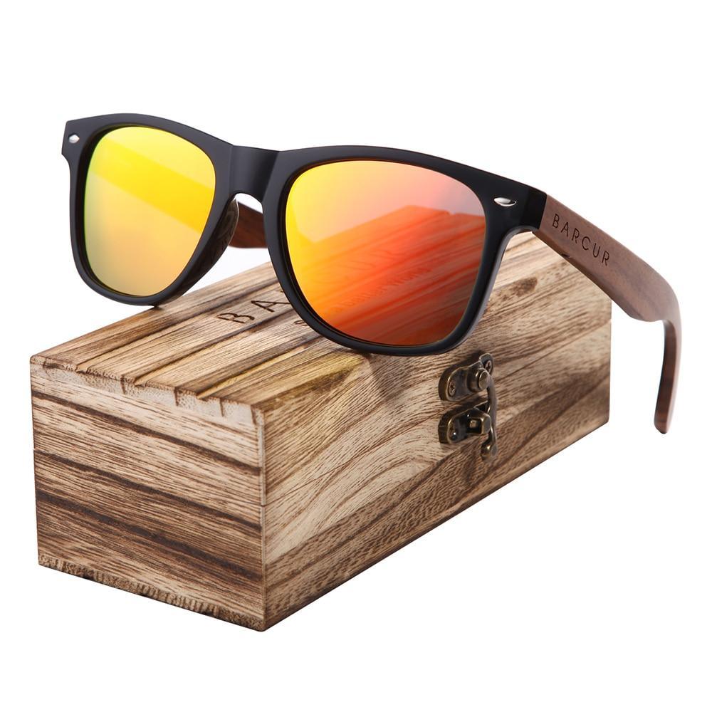 Wood Elegant Modern Classic Universal Men and Woman Sunglasses With Polarized Glasses and UV400 Protection