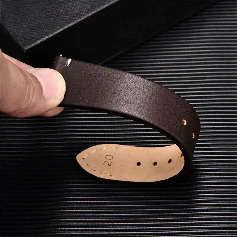 Samsung Galaxy Watch Leather Band - Premium Classic Design