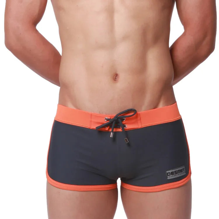 Desmiit Retro Waistband Swim Trunks
