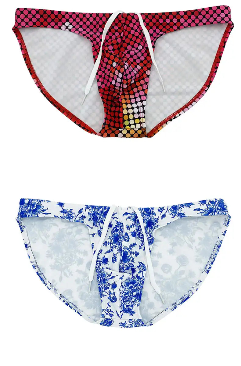 Red Disco Low Cut Swim Brief