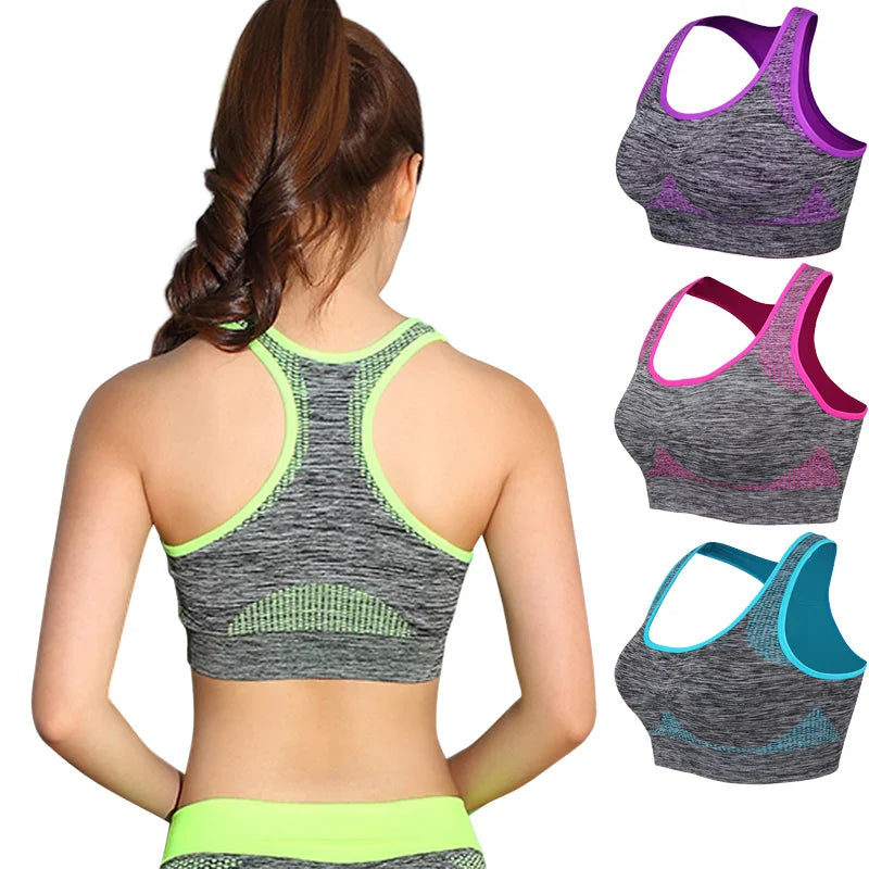 Seamless Quick Dry Sports Bra - Breathable Workout Top
