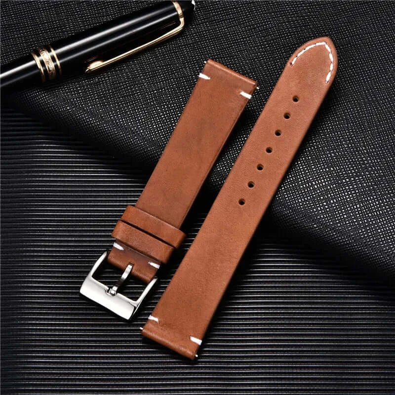Samsung Galaxy Watch Leather Band - Premium Classic Design