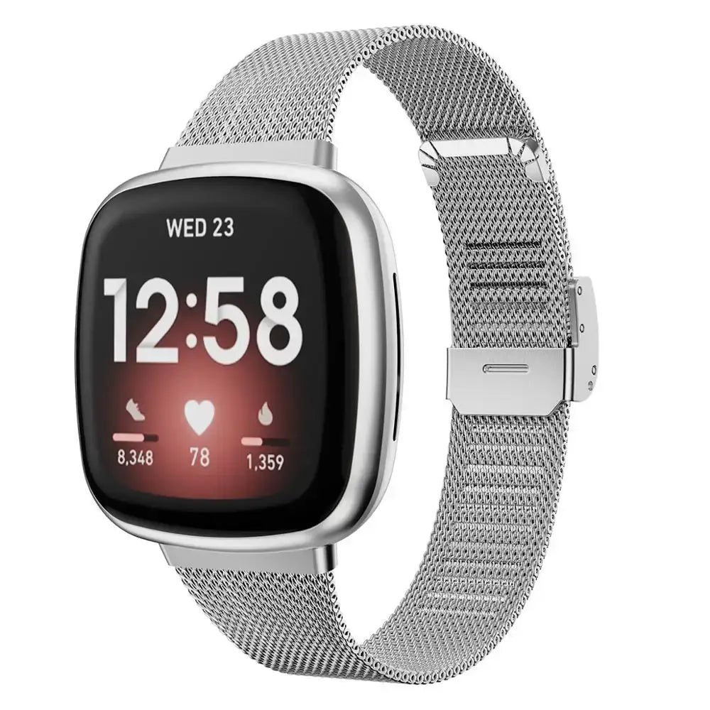 Fitbit Versa & Sense Steel Band - Durable Modern Design