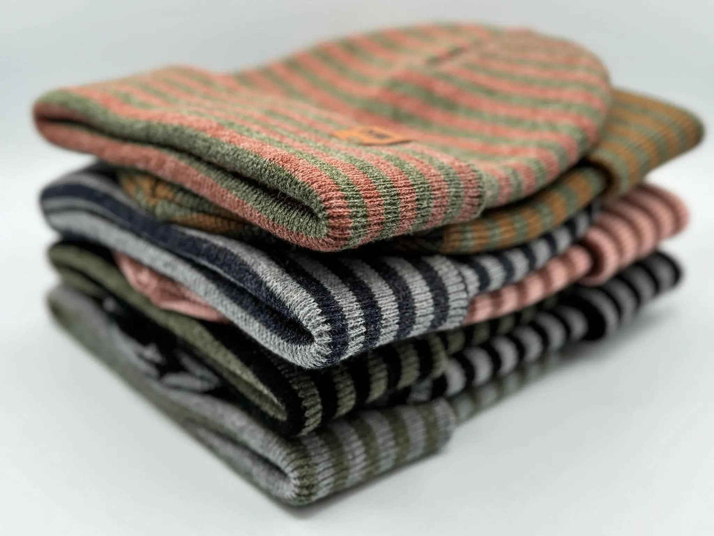 HAAKWEAR Traditional Classic RORO Cuffed Beanie / Hat - Gray / Denim, Made in USA