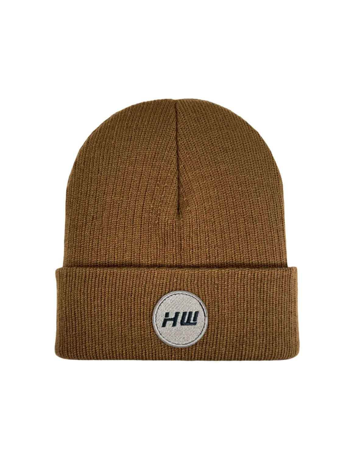 Cuffed Wide Ribbed, Classic Beanie, Camel Brown