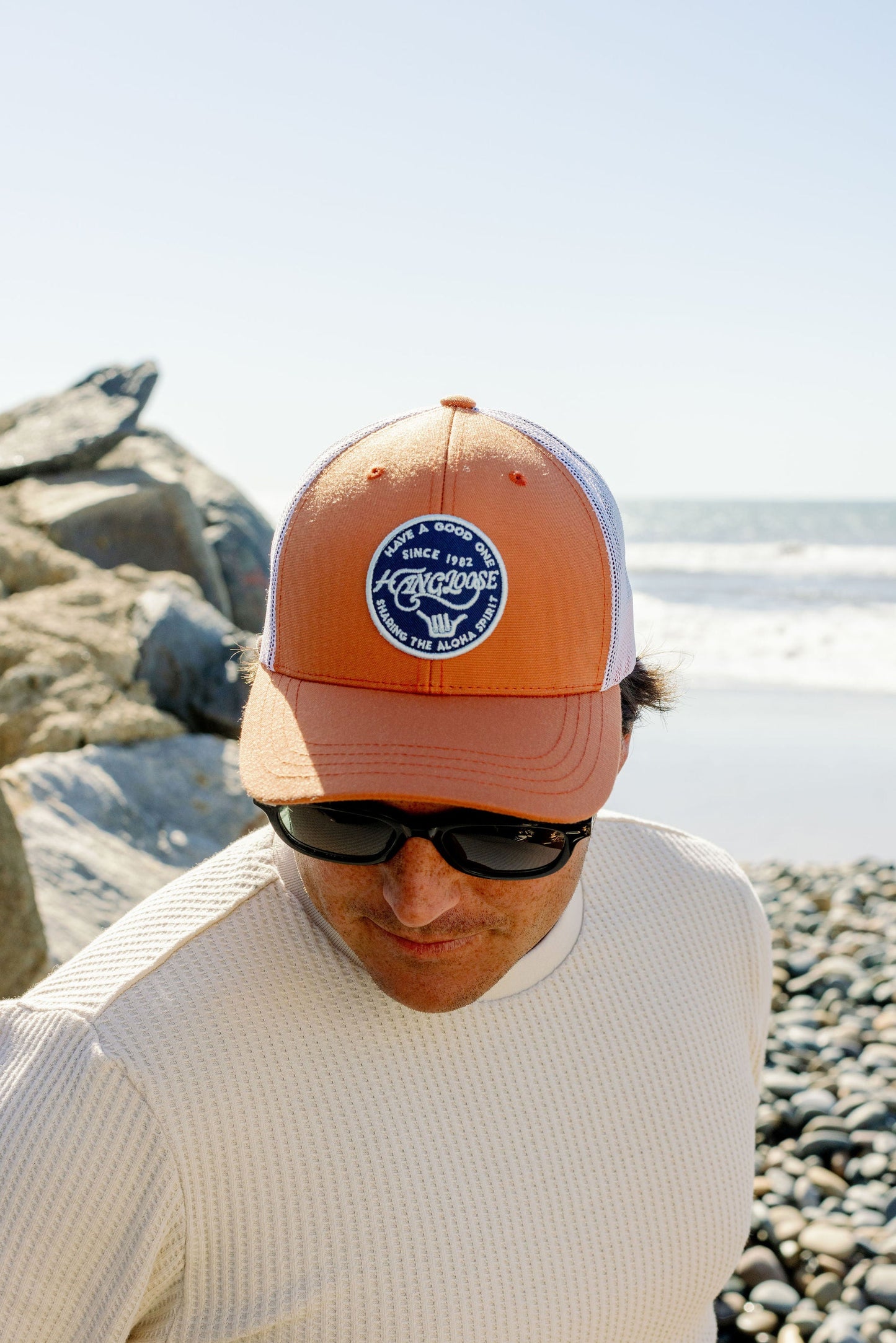 Rio Cap - Tangerine / Off White