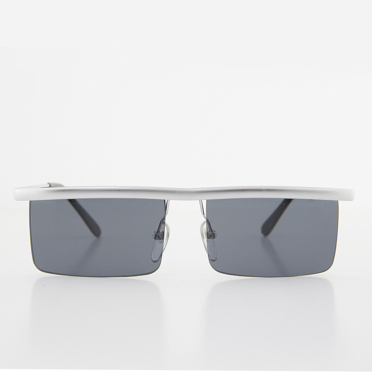 Futuristic Metal Rectangular Vintage Sunglass - Hans