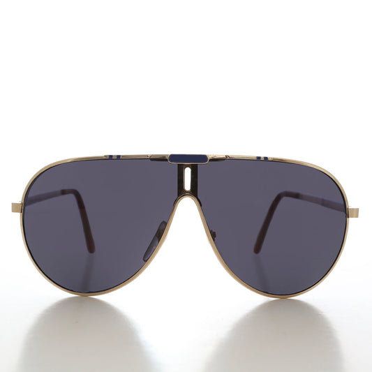 80s Sporty Gold Aviator Sunglasses - Hayne