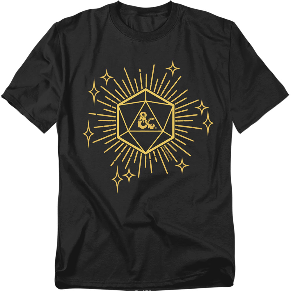 Dungeons And Dragons Year Of The Dragon Lucky D20 Mens T Shirt Black Officially Licensed