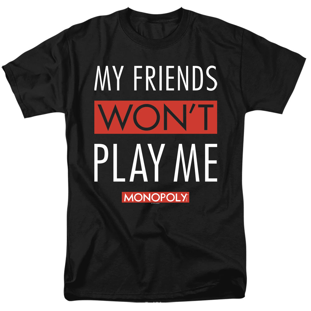 Monopoly My Friends Mens T Shirt Black Officially Licensed