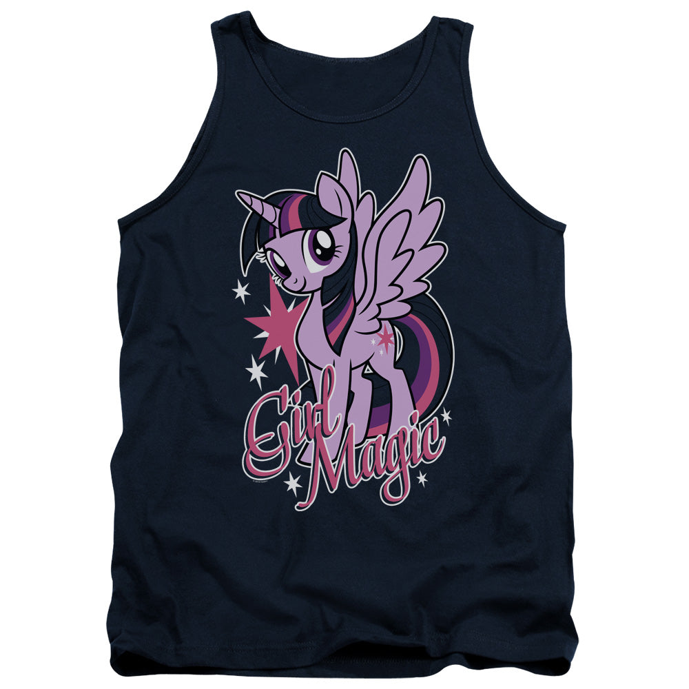 My Little Pony Tv Girl Magic Mens Tank Top Shirt Navy Blue Officially Licensed