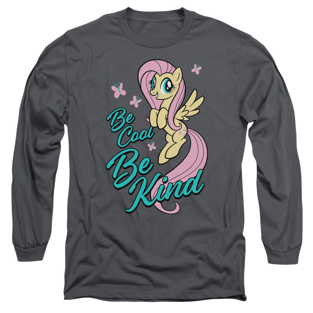 My Little Pony Tv Be Kind Mens Long Sleeve Shirt Charcoal Officially Licensed