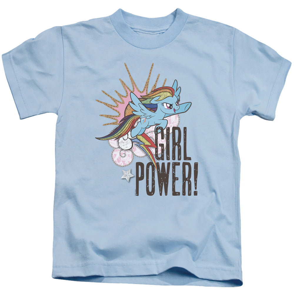 My Little Pony Tv Girl Power Juvenile Kids Youth T Shirt Light Blue Officially Licensed