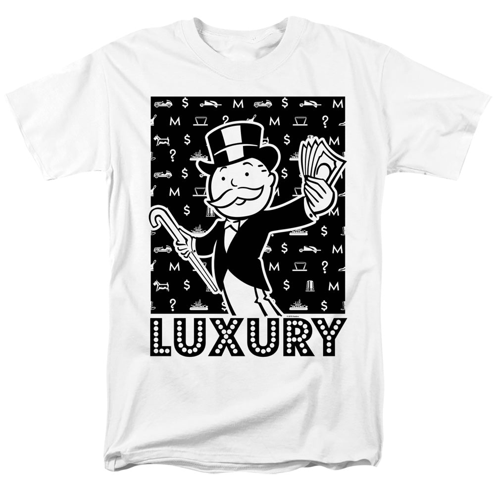 Monopoly Luxury Mens T Shirt White Officially Licensed