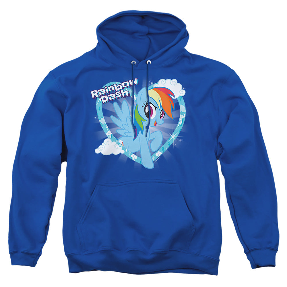My Little Pony Tv Rainbow Dash Mens Hoodie Royal Blue Officially Licensed