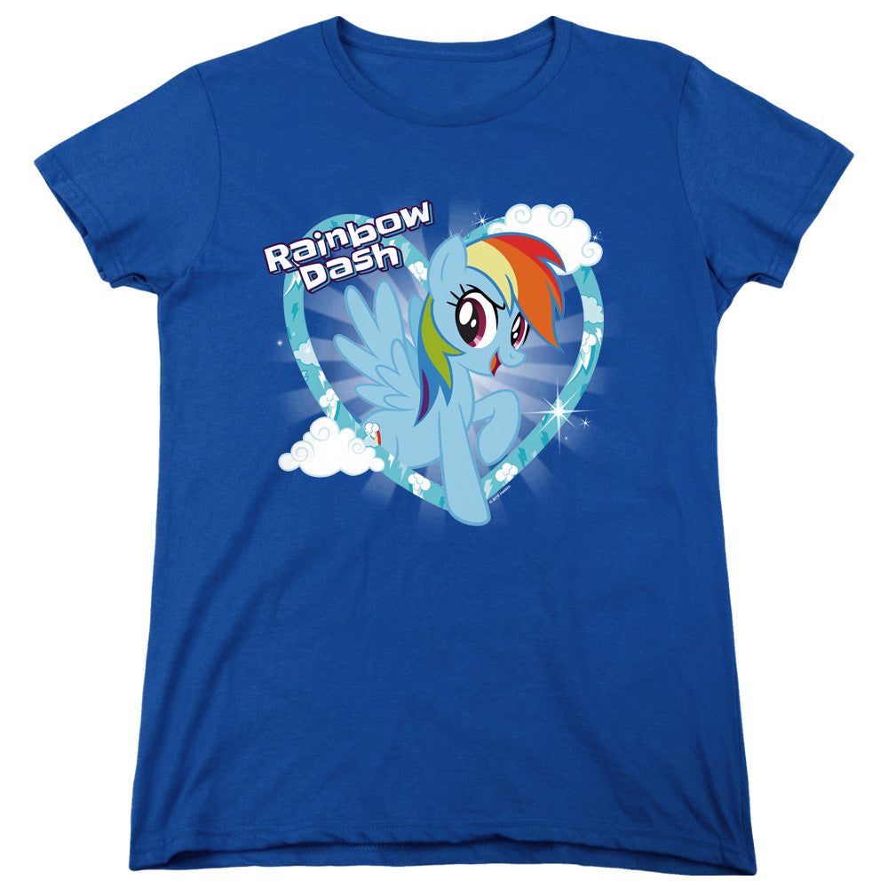 My Little Pony Tv Rainbow Dash Womens T Shirt Royal Blue Officially Licensed