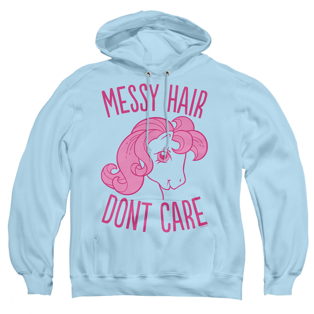 My Little Pony Retro Messy Hair Mens Hoodie Light Blue Officially Licensed