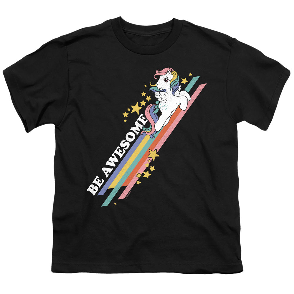 My Little Pony Retro Be Awesome Kids Youth T Shirt Black Officially Licensed
