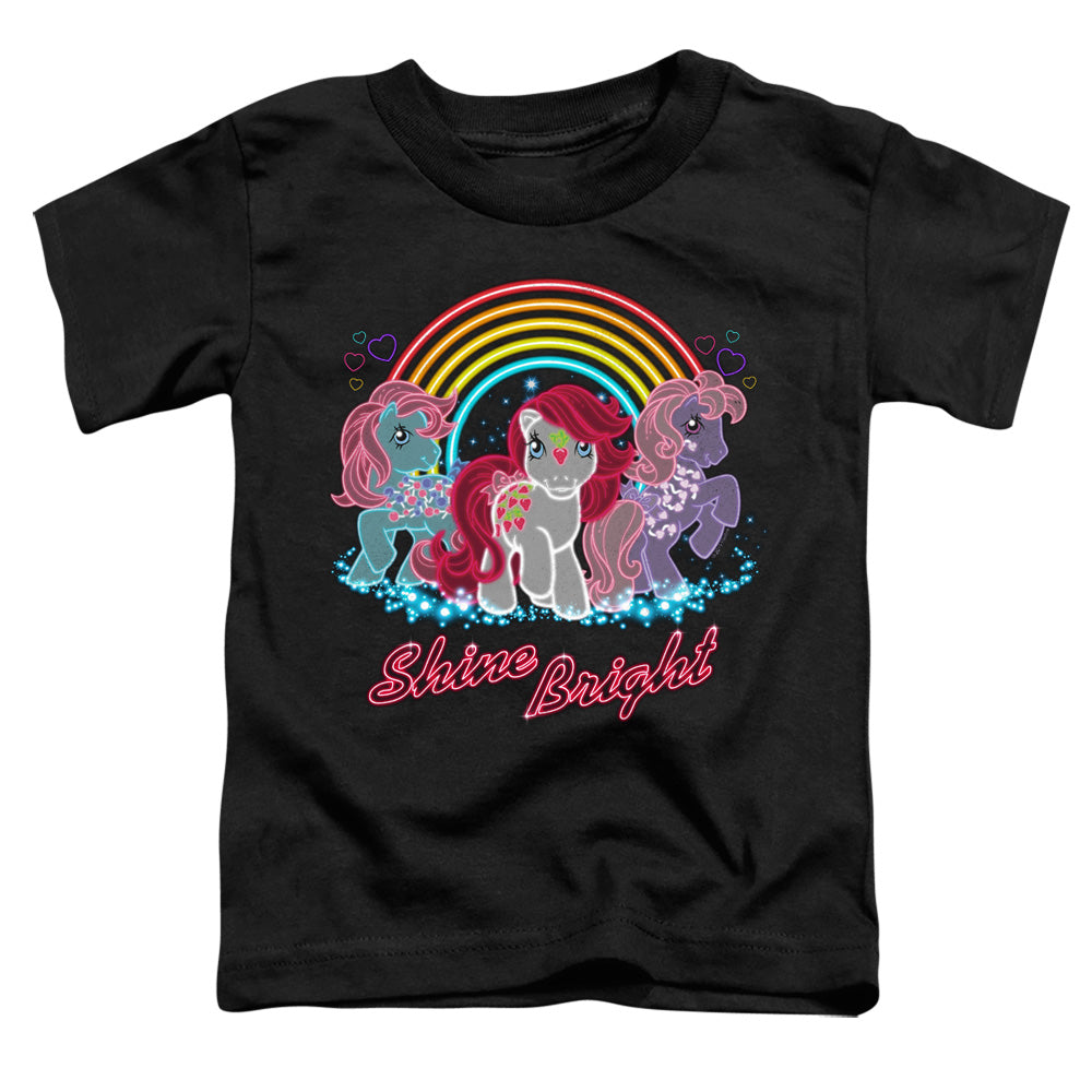 My Little Pony Retro Neon Ponies Toddler Kids Youth T Shirt Black Officially Licensed