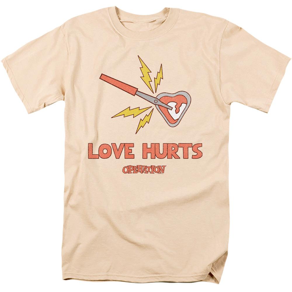Operation Love Hurts Mens T Shirt Cream Officially Licensed