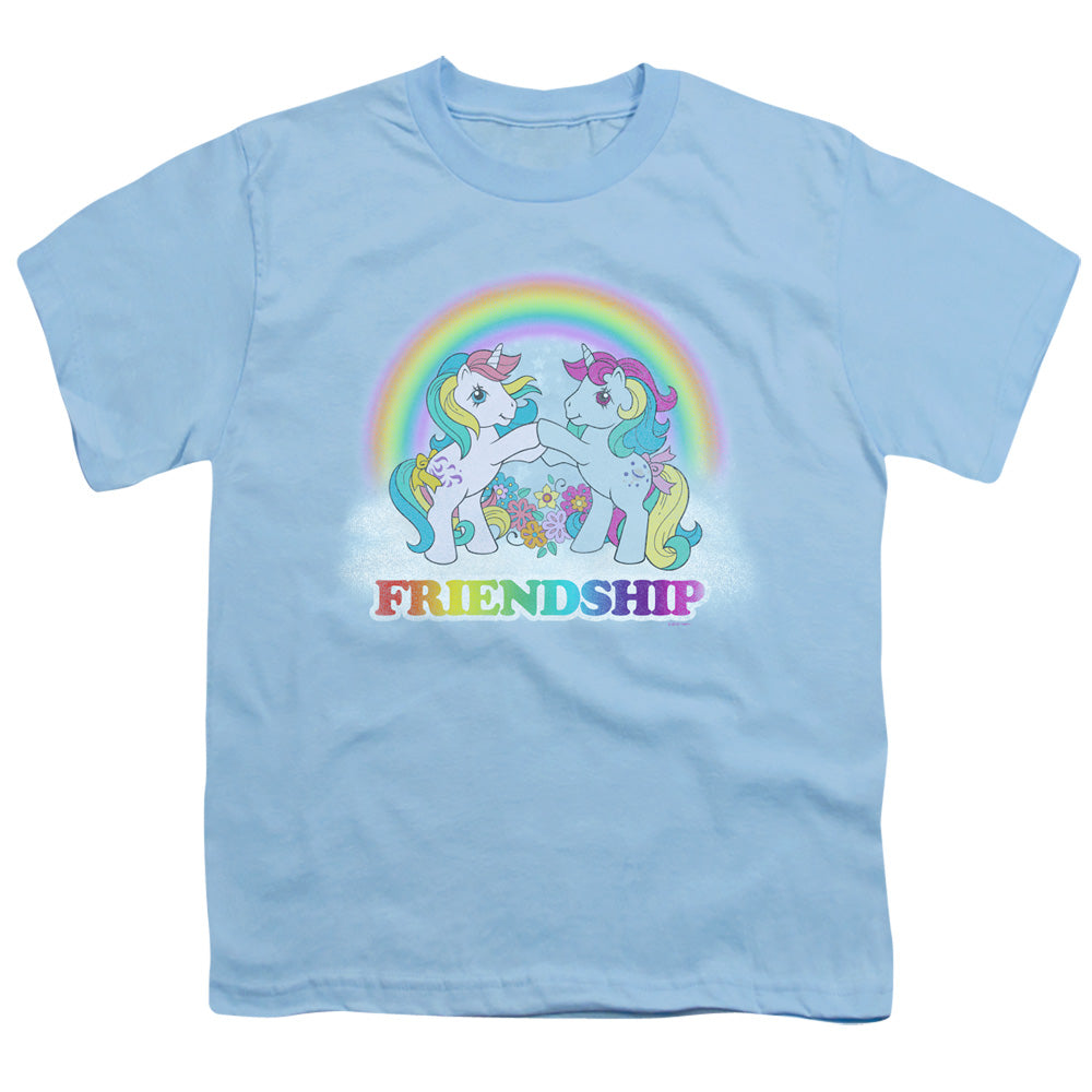 My Little Pony Retro Friendship Kids Youth T Shirt Light Blue Officially Licensed