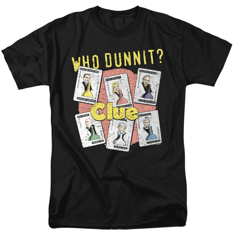 Clue Who Dunnit Mens T Shirt Black Officially Licensed