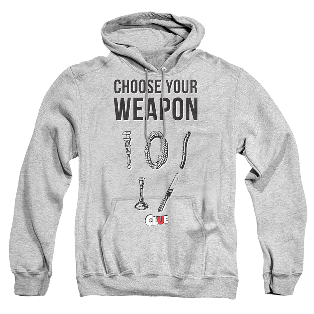 Clue Choose Mens Hoodie Athletic Heather Officially Licensed
