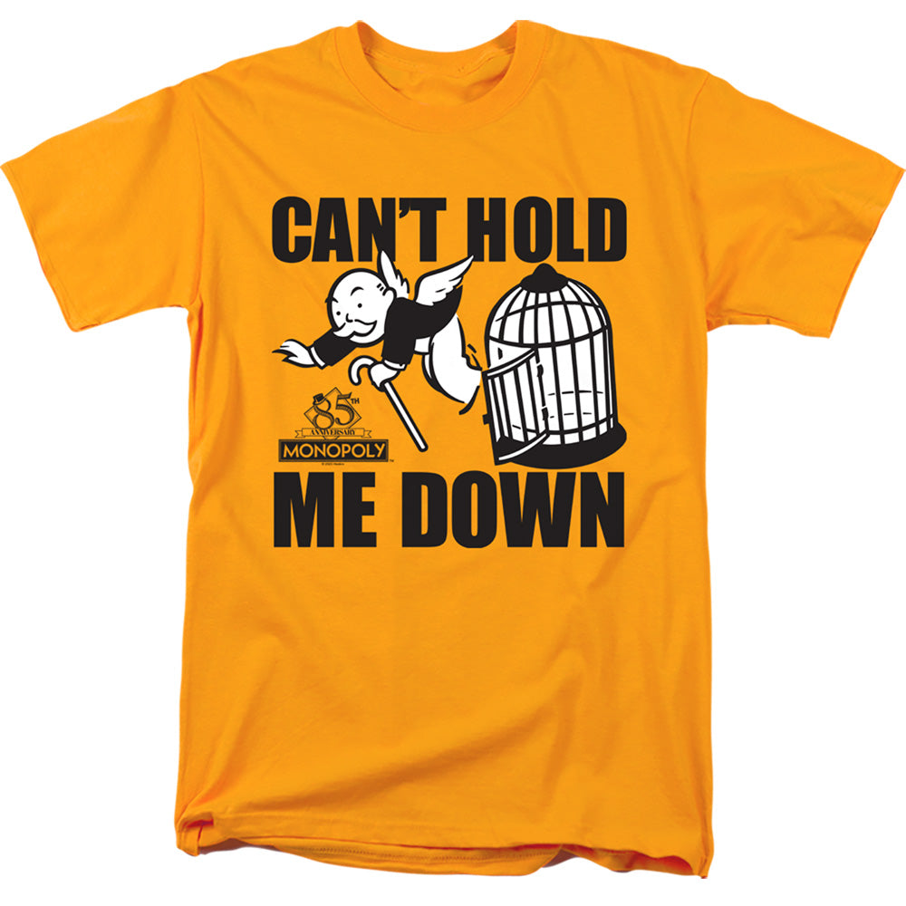 Monopoly Cant Hold Me Down Mens T Shirt Gold Officially Licensed