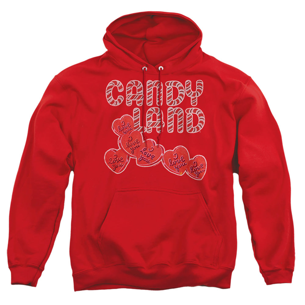 Candy Land I Love You Mens Hoodie Red Officially Licensed