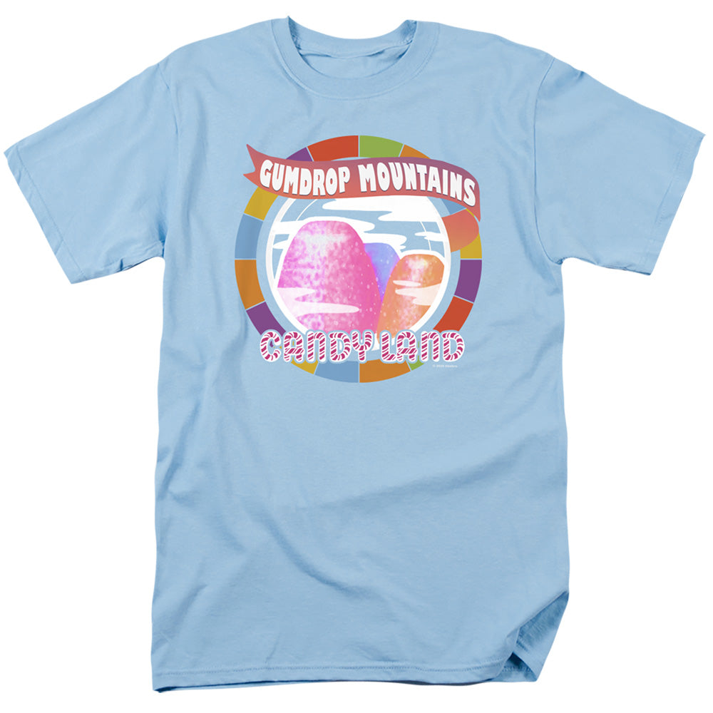 Candy Land Gumdrop Mountains Mens T Shirt Light Blue Officially Licensed