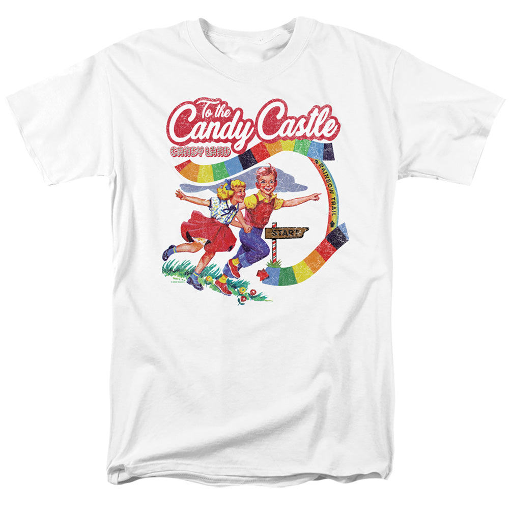 Candy Land To The Candy Castle Mens T Shirt White Officially Licensed