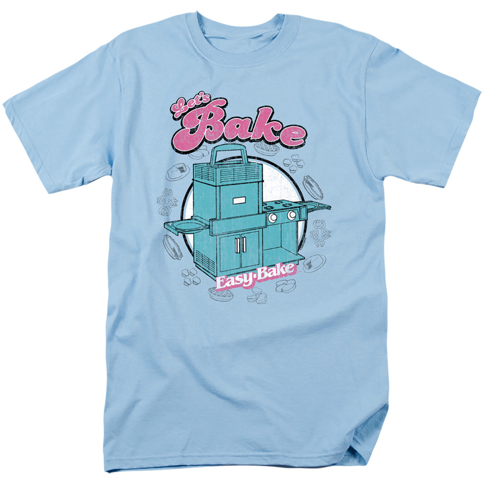 Easy Bake Oven Lets Bake Mens T Shirt Light Blue Officially Licensed
