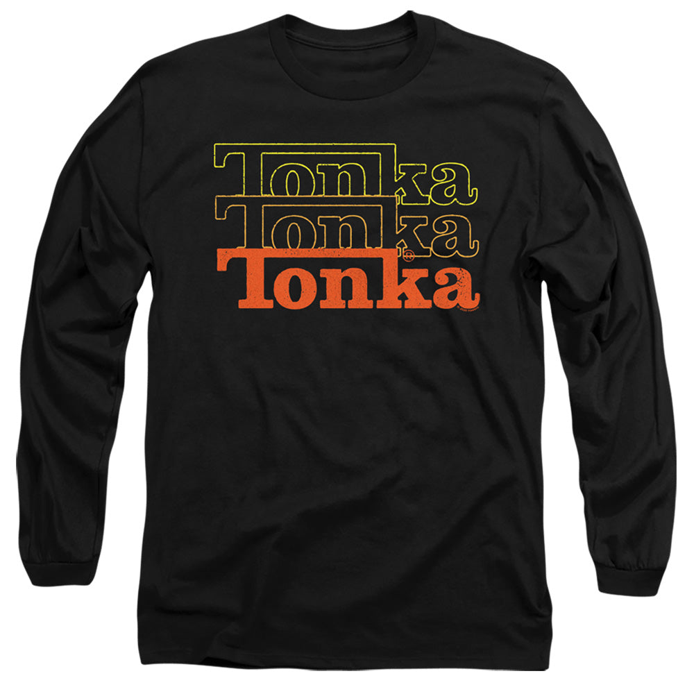 Tonka Fuzzed Repeat Mens Long Sleeve Shirt Black Officially Licensed