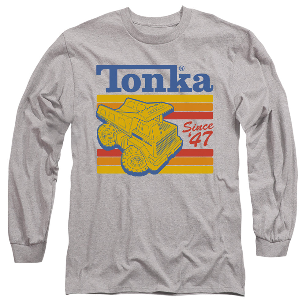 Tonka Since 47 Mens Long Sleeve Shirt Athletic Heather Officially Licensed