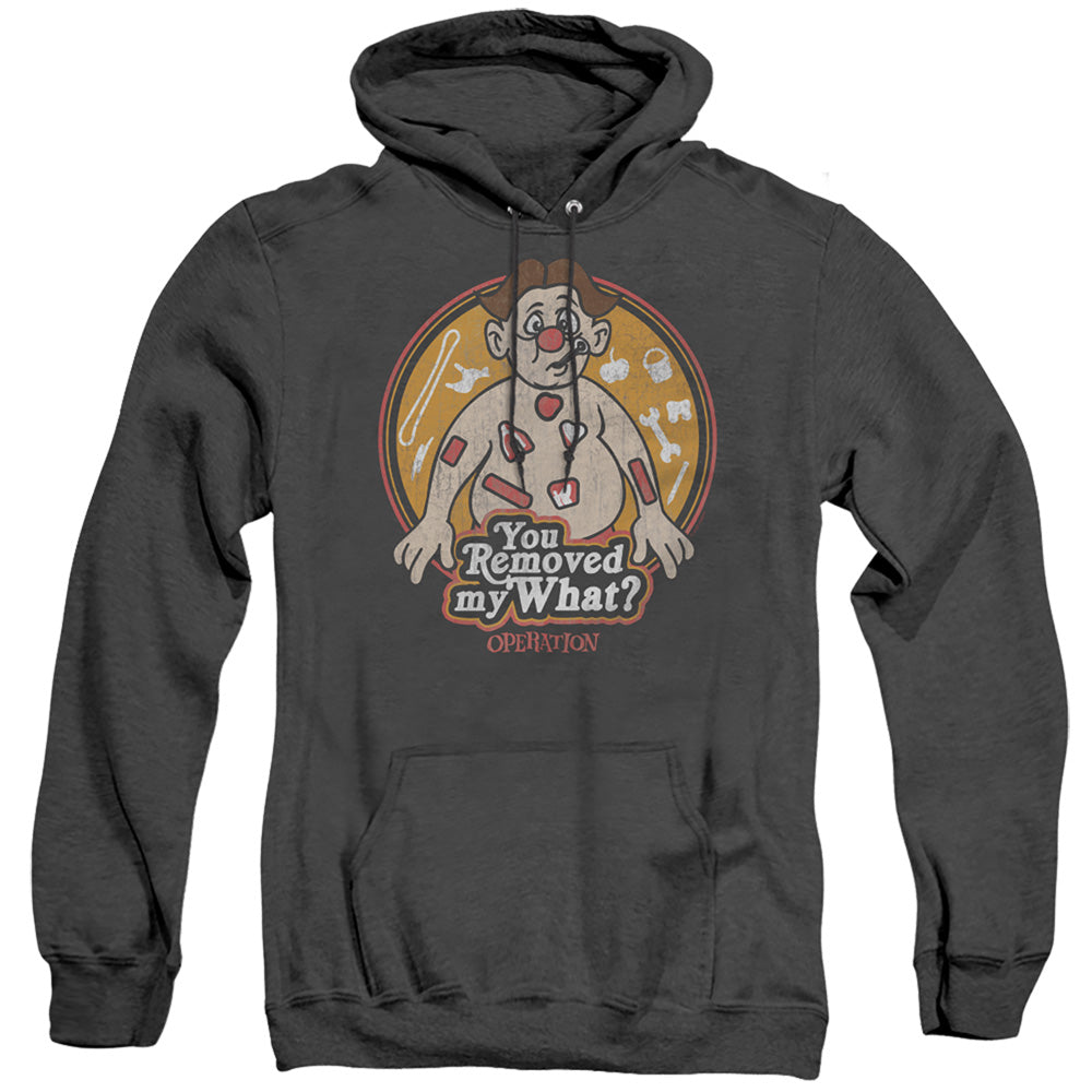Operation You Removed My What Mens Heather Hoodie Black Officially Licensed