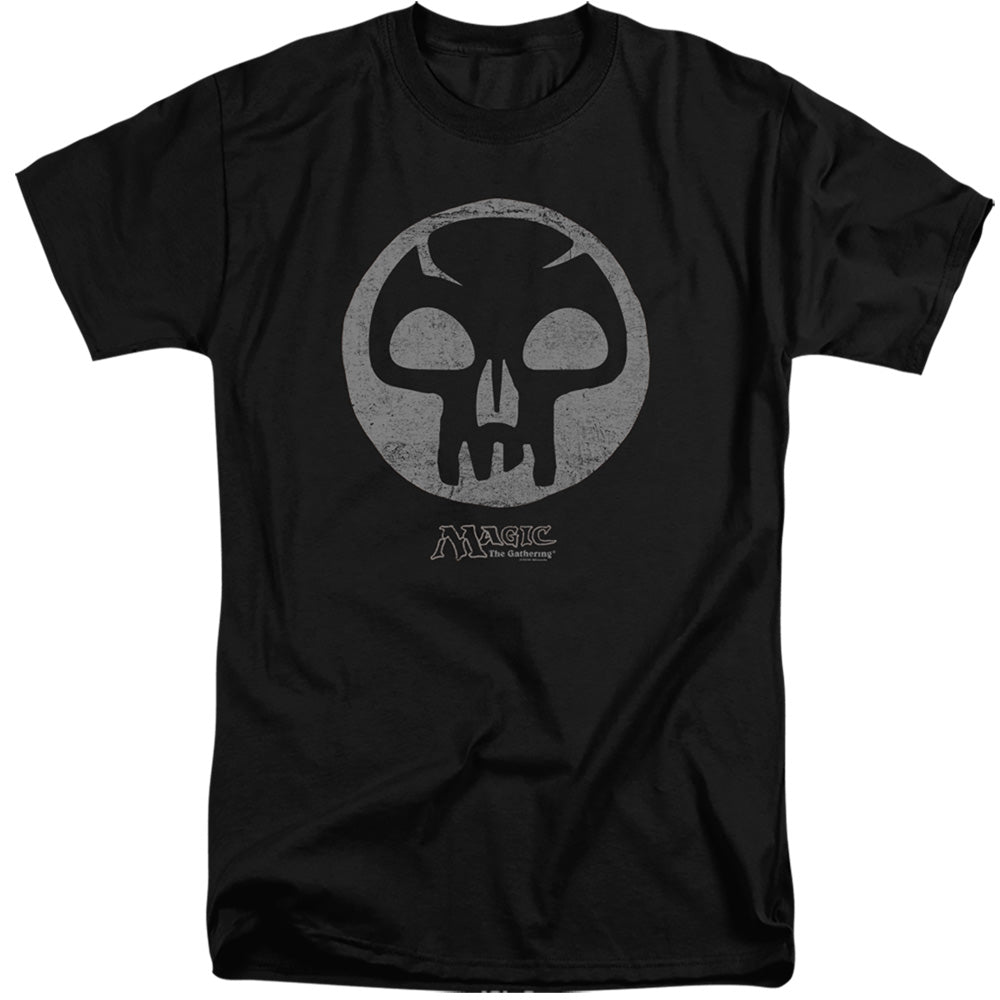 Magic The Gathering Black Symbol Mens Tall T Shirt Black Officially Licensed
