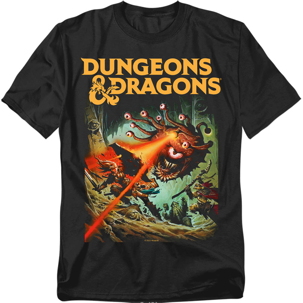 Dungeons And Dragons Beholder Strike Mens T Shirt Black Officially Licensed