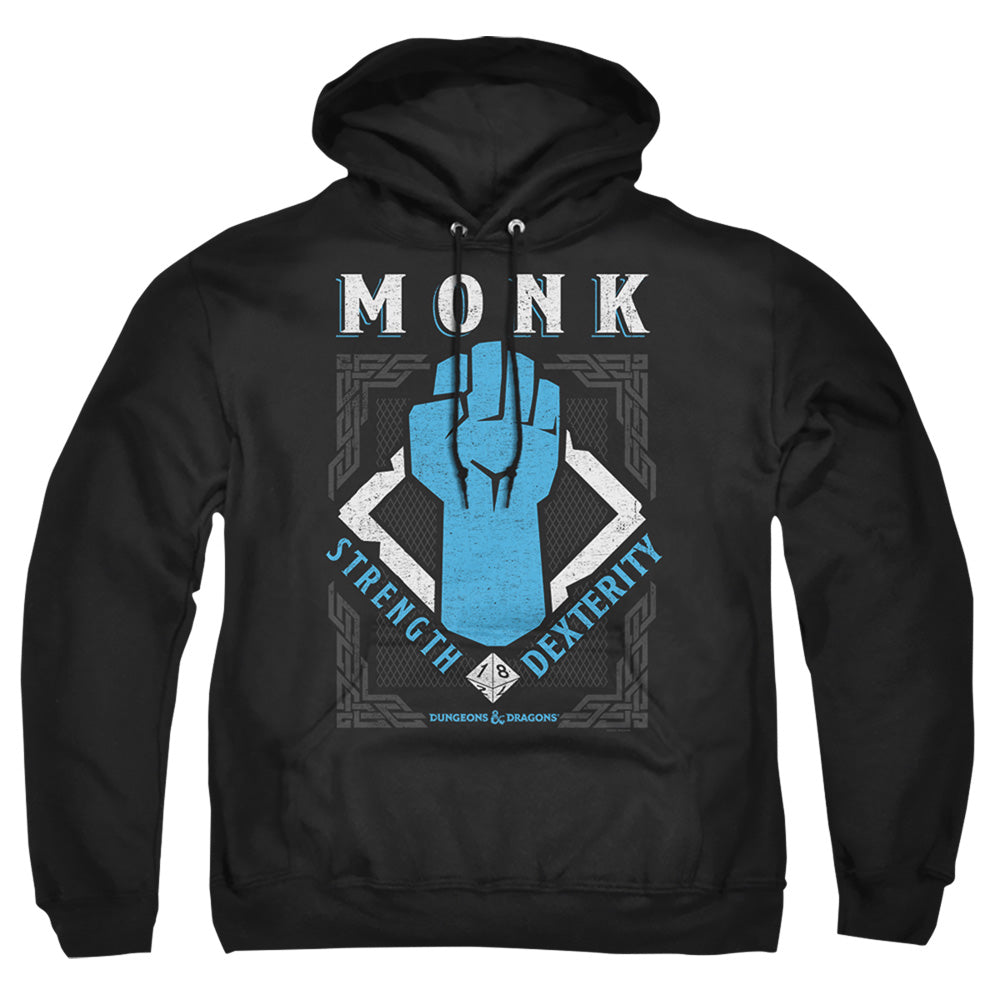 Dungeons And Dragons Monk Mens Hoodie Black Officially Licensed