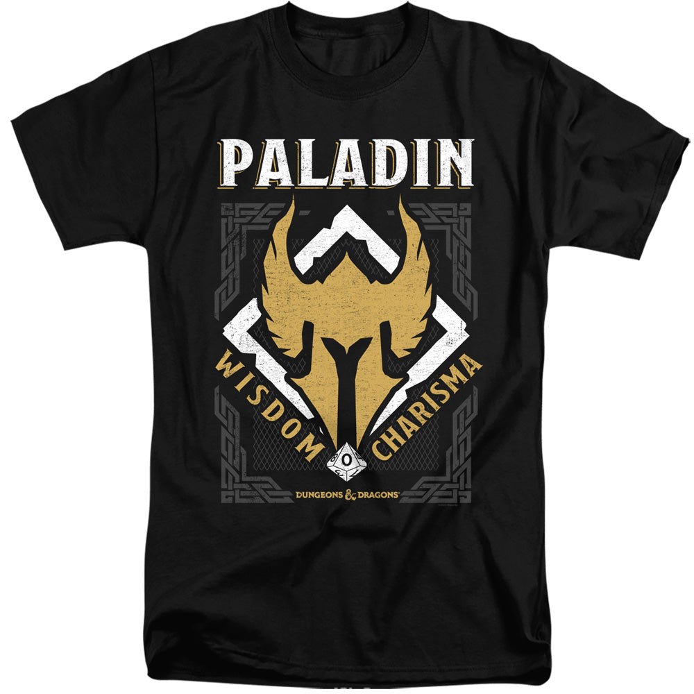 Dungeons And Dragons Paladin Mens Tall T Shirt Black Officially Licensed
