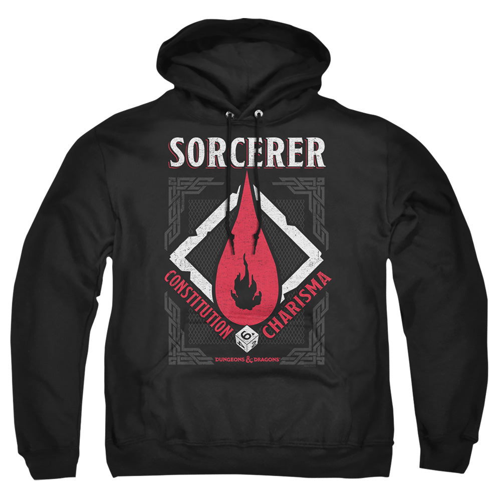 Dungeons And Dragons Sorcerer Mens Hoodie Black Officially Licensed