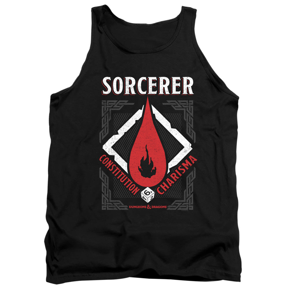 Dungeons And Dragons Sorcerer Mens Tank Top Shirt Black Officially Licensed