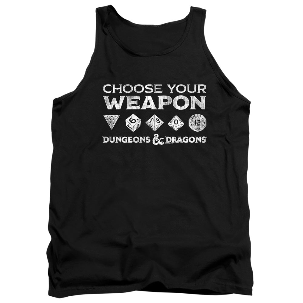 Dungeons And Dragons Choose Your Weapon Mens Tank Top Shirt Black Officially Licensed