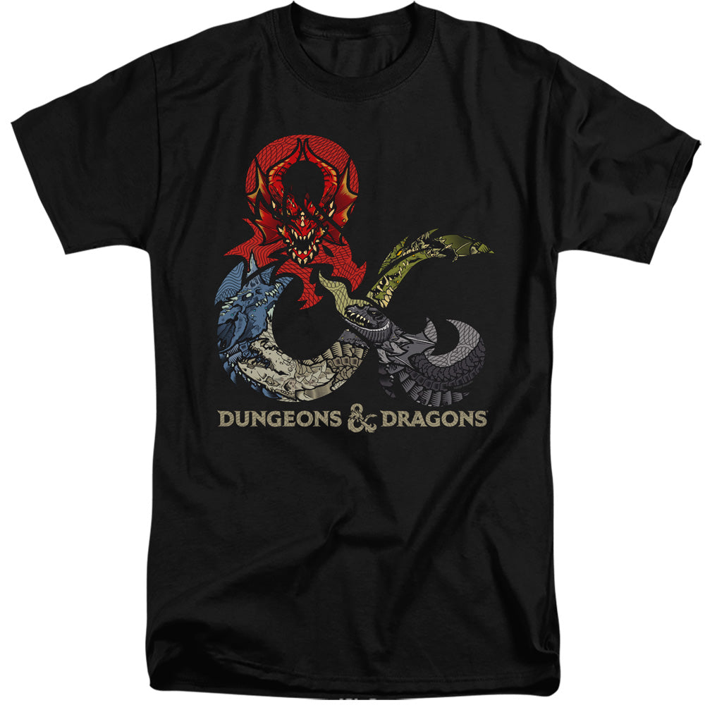 Dungeons And Dragons Dragons In Dragons Mens Tall T Shirt Black Officially Licensed