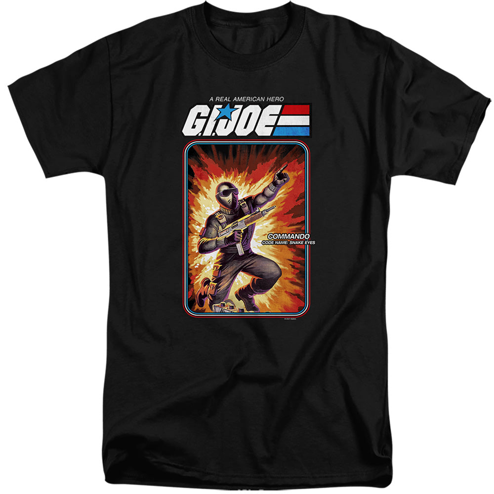 G.I. Joe Snake Eyes Card Mens Tall T Shirt Black Officially Licensed